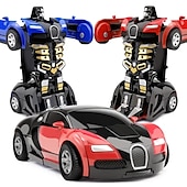 abordables véhicules télécommandés-Robot de conversion automatique de collision inertielle de voiture de jouet de déformation d&#039;un bouton pour des enfants