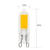 voordelige Ledlampen met twee pinnen-10 stuks 2w led bi-pin lampen 200 lm g9/ g4 t 1 led kralen cob warm wit/ wit dimbaar 220-240 v