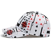 billiga Baseballkeps herr-Herr Basebollkeps Solhatt Pokerhatt Vit Blå Polyester Resor Hiphop Strandstil Utomhus Semester Hiphop-graffiti Justerbara