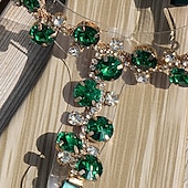 cheap Casual-Women&#039;s Crystal-Embellished T-Strap Sandals – Elegant Rhinestone Flat Sandals for Weddings, Beach, or Special Occasions