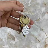 halpa Riipukset ja koristeet-henkilökohtainen lahja pariskunnille - ruostumattomasta teräksestä laserkaiverrettu ajoturvallinen avaimenperä - täydellinen ystävänpäivään!