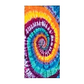 abordables ensembles de serviettes de plage-Serviette de plage tie dye, serviettes de plage de couleur hippie sans sable surdimensionnées, grande serviette de bain douce sup, serviette de bain absorbant l&#039;eau pour hommes, femmes, voyage,