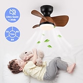 preiswerte Deckenventilator-Leuchten-Deckenventilator mit Lichtern, 22 Zoll, dimmbare LED, 3 Farben, 6 Geschwindigkeiten, Timing, umkehrbare Flügel mit Fernbedienung, Ventilator-Kronleuchter für den Haushalt, flacher, bündig montierter Deckenventilator für den Innenbereich, 220–240 V