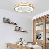 cheap Ceiling Fan Lights-LED Ceiling Fans with lights Dimmable with Remote Contral 20&quot; Flush Mount Ceiling Lamp Acrylic Lampshade Chandelier Bedroom Living Room 110-240V
