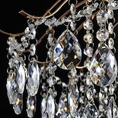 Недорогие Люстры-спутники-светодиодные люстры, современная роскошь, 42/50/60/80 см, 6/6/12/14-светлый золотой кристалл для домашнего интерьера, кухни, спальни, железное искусство, лампа на ветке дерева, креативная лампа, свет теплого белого цвета, 110-240 В