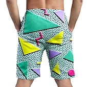 cheap Bottoms-Doll Retro Vintage 1980s Beach Shorts Men&#039;s Costume Vintage Cosplay Vacation Beach Shorts