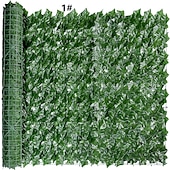 cheap Artificial Plants-1pc Artificial Ivy Privacy Fence Screen 40 X 120 UV-Anti Fake Leaves Vines Grass Wall for Patio Balcony Privacy Garden Wedding Decoration