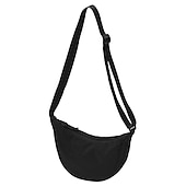 cheap Crossbody Bags-Women&#039;s Crossbody Bag Shoulder Bag Hobo Bag Nylon Daily Holiday Zipper Large Capacity Lightweight Durable Solid Color claret Lake blue Lemon Yellow