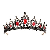 preiswerte Zubehör und mehr-funkelnde Kristall-Diademe &amp; Kronen für Frauen &amp; Mädchen Rokoko viktorianische Hochzeitsaccessoires