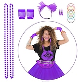 halpa Asusteet-Karnevaali 2026 Karnevaali puku Cosplay-Asut Asut Disko Retro / vintage Disko 1980 luku Aikuisten Naisten Karnevaali Naamiaiset Juhlat Pride-paraati Pride-kuukausi Pukeudu