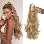 economico Code-Gancio Code Classico / sintetico / Facile da indossare Capelli sintetici Pezzo di capelli Estensione capelli Ondulato / Onda naturale 22 pollici Festa / Serata / Da tutti i giorni / Da mare