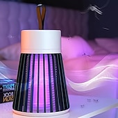 Недорогие Ошибка Zapper-Перезаряжаемый уничтожитель комаров и мух для внутреннего освещения с подвесной петлей, электрическая лампа для уничтожения, портативная светодиодная ловушка с usb для домашней спальни, кемпинга на