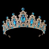 preiswerte Zubehör und mehr-funkelnde Kristall-Diademe &amp; Kronen für Frauen &amp; Mädchen Rokoko viktorianische Hochzeitsaccessoires