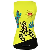 baratos Camisolas femininas-Mulheres Colete para Ciclismo Camisa para Ciclismo Gráfico Sem Manga Moto Colete Camisa / Roupas Para Esporte Blusas com 3 bolsos traseiros Ciclismo de Montanha Ciclismo de Estrada Secagem Rápida