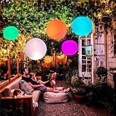 preiswerte Unterwasserlampen-1/2 stücke schwimmende pool lichter im freien solar ball mond lampe ip68 wasserdicht rgb mit fernbedienung für schwimmbad hof garten ktv bar party dekorative urlaub sommer beleuchtung