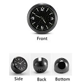 abordables Colgantes y ornamentos para coche-Nueva actualización de accesorios de reacondicionamiento de automóviles con reloj de cielo estrellado luminoso, adornos electrónicos de cuarzo, reloj aplicable para todos los automóviles