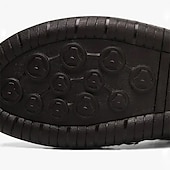 billiga Utomhussandaler-Herr Sandaler Lädersandaler Plusstorlekar Handgjorda skor Komfortskor Promenad Ledigt Strand Läder Andningsfunktion Loafers Spänne Mörkbrun Svart Brun Sommar Vår