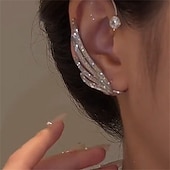 abordables Boucles d&#039;oreilles-Femme Boucles d&#039;Oreille Classique Précieux Mode Personnalisé Des boucles d&#039;oreilles Bijoux argent droit / gauche d&#039;or / argent à gauche Pour Mariage Soirée 1 pc
