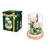 baratos Brinquedos de Montar-Blocos de construção para presentes do dia das mulheres, crie lindos buquês de flores com este kit de construção de flores de 1 peça - perfeito para adultos&amp;amp; crianças! presentes de dia das mães