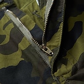 billiga Klassisk-Herr Cargo-shorts Camo Shorts Vandringsshorts Ficka Kamuflasje Komfort Andningsfunktion Utomhus Dagligen Utekväll Mode Ledigt ArmyGreen Rubinrött