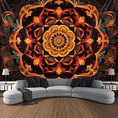 3D Mandala Bohemian Hanging Tapestry Wall Art Large Tapestry Mural Decor Photograph Backdrop Blanket Curtain Home Bedroom Living Room Decoration 37