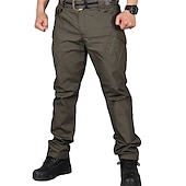 abordables Pantalons Cargo-Homme Pantalon Cargo Pantalon tactique Pantalon Multi poche Plein Vestimentaire Extérieur Casual du quotidien Mélange de Coton Sportif Mode Noir Vert Véronèse