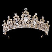 preiswerte Zubehör und mehr-funkelnde Kristall-Diademe &amp; Kronen für Frauen &amp; Mädchen Rokoko viktorianische Hochzeitsaccessoires
