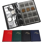 cheap Cable Organizer-120 Coins Holders 4 Colors Collecting Collection Storage Money Penny Album Book Pockets