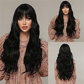 cheap Synthetic Trendy Wigs-Barbiecore Movie Wigs Blonde Highlight Wigs for Women 26 Inch Long Curly Synthetic Wigs Middle Part Blonde Highlights Hair Wigs Loose Wavy Wigs Heat Resistant