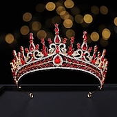 voordelige Accessoires voor haarstyling-luxe barokke kristallen bruids tiara&#039;s strass kroon bruids diadeem bruiloft haaraccessoires voor damesmode-sieraden
