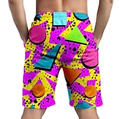 cheap Bottoms-Doll Retro Vintage 1980s Beach Shorts Men&#039;s Costume Vintage Cosplay Vacation Beach Shorts