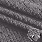 baratos Capa para Cadeira de Jantar-6 peças capas de cadeira de jantar resistentes à água bordô, capa de cadeira elástica, capa protetora de cadeira jacquard spandex, capa de assento com elástico para sala de jantar, casamento