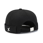 abordables Casquette de baseball pour homme-Unisexe Casquette Docker Chapeaux sans bord Noir Jaune Coton Voyage Plage Extérieur Vacances Plein Ajustable Mode