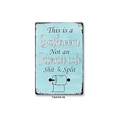 economico segno di latta in metallo-1pc sarcastico metallo targa in metallo decorazione del bagno decorazione della parete segni questo è il bagno non è un internet 20x30cm/8&#039;&#039;x12&#039;&#039;