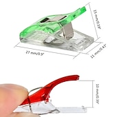 economico cucito e lavoro a maglia e uncinetto-50pcs clip per cucire assortiti volors clip per tessuti clip per quilt clip artigianali forniture per cucire per rilegatura