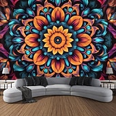 3D Mandala Bohemian Hanging Tapestry Wall Art Large Tapestry Mural Decor Photograph Backdrop Blanket Curtain Home Bedroom Living Room Decoration 36