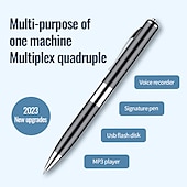 cheap Digital Voice Recorders-Digital Voice Recorder Q91 English Portable Digital Voice Recorder Recording Android System Voice Activated Recorder Portable MP3 Player Audio Recorder with Playback for Business Speech Meeting