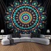 3D Mandala Bohemian Hanging Tapestry Wall Art Large Tapestry Mural Decor Photograph Backdrop Blanket Curtain Home Bedroom Living Room Decoration 39