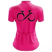 Χαμηλού Κόστους Γυναικείες φανέλες-Γυναικεία Φανέλα ποδηλασίας Γραφική Αστείος Κοντομάνικο Ποδήλατο Αθλητική μπλούζα Μπολύζες με 3 πίσω τσέπες Ποδηλασία Βουνού Ποδηλασία Δρόμου