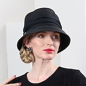 economico Cappelli per feste-cappelli cappello a secchiello in fibra di poliestere cappello di paglia cappello da sole vacanza casual semplice protezione solare con copricapo copricapo