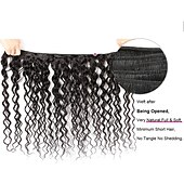 cheap 3 Bundles Human Hair Weaves-3pcs Water Wave Human Hair Bundles 8-28inch Human Hair Weave Bundles Wigs Brazilian Human Hair Extensions For Women
