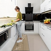 billige Kjøkkentepper og matter-Rektangulær 3/5&quot; (1,5 cm) området tepper Maskinprodusert Polyester Ikke Gli Geometrisk mønster 3D