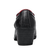 Недорогие Оксфордские туфли-Мужские черные туфли из искусственной кожи на шнуровке с блочным каблуком – стильная официальная обувь для бизнеса, вечеринок и особых случаев