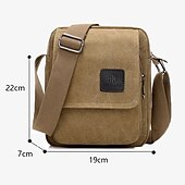 abordables Sacs pour homme-sac messager en toile pour homme - petit sac à bandoulière durable avec bandoulière réglable pour les voyages et l&#039;utilisation quotidienne