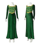 billiga Kvinnors kostymer-Shrek Prinsessa Klänningar Cosplay-kostym party Film-cosplay for Dam Vuxna Maskerad Möhippa