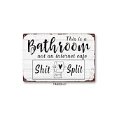 economico segno di latta in metallo-1pc sarcastico metallo targa in metallo decorazione del bagno decorazione della parete segni questo è il bagno non è un internet 20x30cm/8&#039;&#039;x12&#039;&#039;
