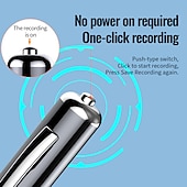 cheap Digital Voice Recorders-Digital Voice Recorder Q91 English Portable Digital Voice Recorder Recording Android System Voice Activated Recorder Portable MP3 Player Audio Recorder with Playback for Business Speech Meeting