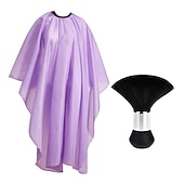 cheap Hair Removal-Professional Waterproof Hair Styling Cape Hair Cutting Salon Cape Gown Hair Salon With Snap Closure White