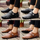 preiswerte Sneaker für Herren-Herren-Loafer aus Kunstleder zum Hineinschlüpfen mit rutschfester Sohle, handgenähte Mokassins für Spaziergänge im Freien, Reisen und den Alltag