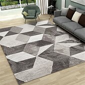 abordables Alfombras de impresión digital 3D-Alfombra geométrica para sala de estar, alfombra abstracta, alfombra para dormitorio, mesa de café rectangular cubierta junto a la cama